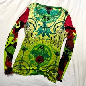 Custo Barcelona Vintage Long Sleeve Top